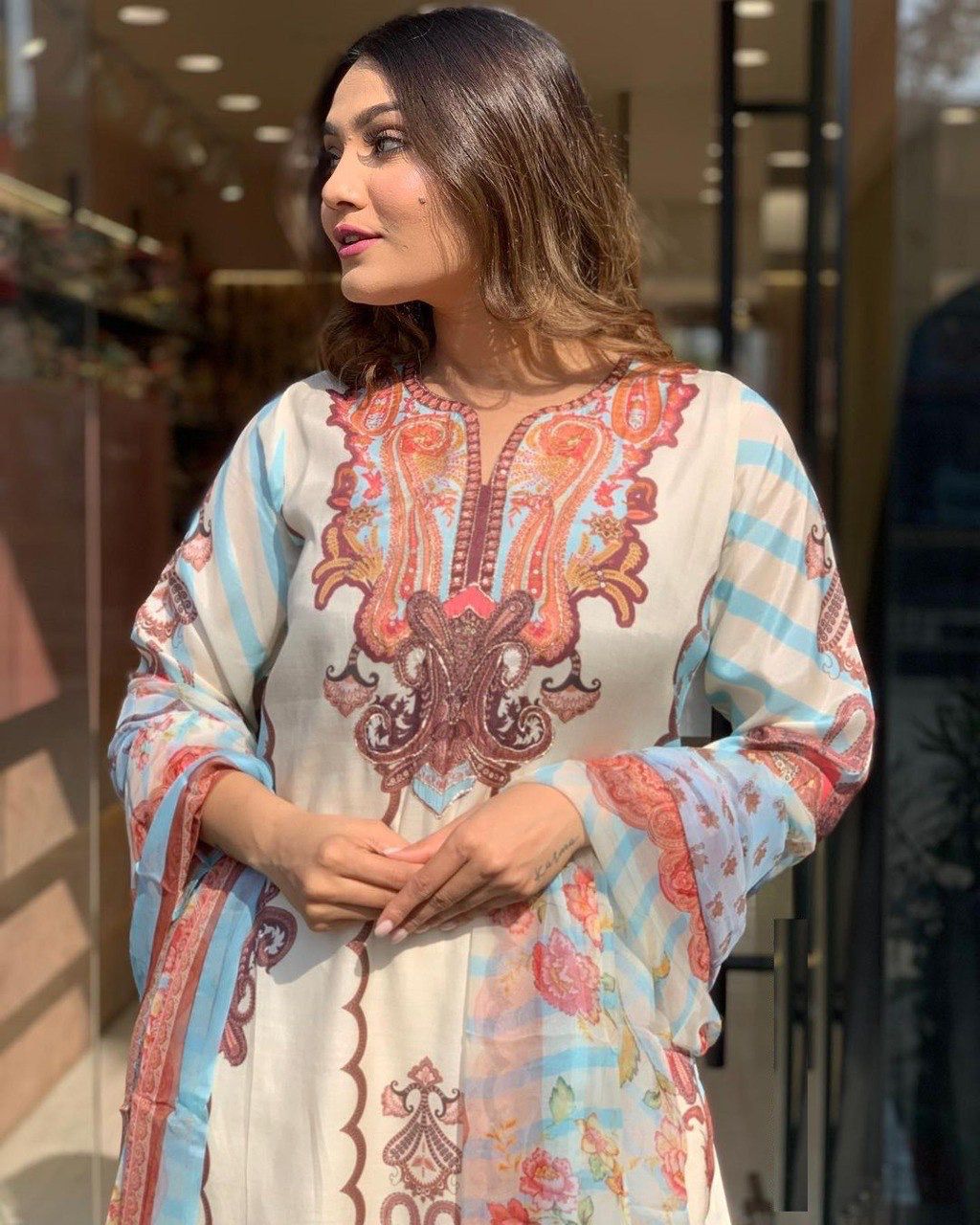 DC G24 Plus Size Printed Designer Kurti With Bottom Dupatta Wholesale Shop In Surat
